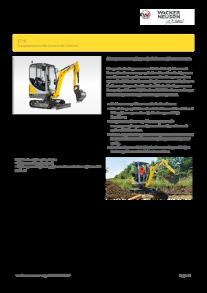 Міні-екскаватори Wacker Neuson ET16