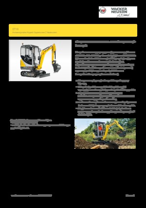 Міні-екскаватори Wacker Neuson ET16