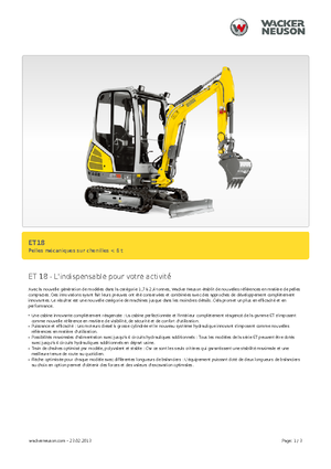 Міні-екскаватори Wacker Neuson ET 18