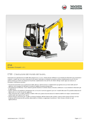 Міні-екскаватори Wacker Neuson ET 18