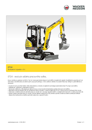 Міні-екскаватори Wacker Neuson ET24