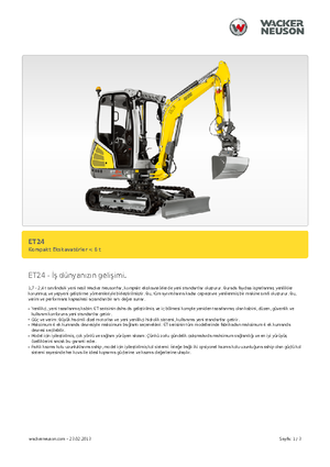 Міні-екскаватори Wacker Neuson ET24