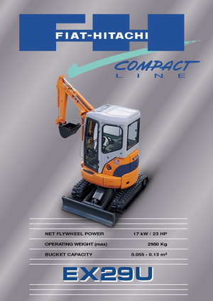 Міні-екскаватори Fiat-Hitachi EX 29 U