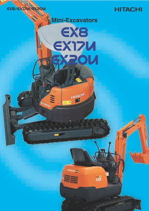 Міні-екскаватори Hitachi EX 8