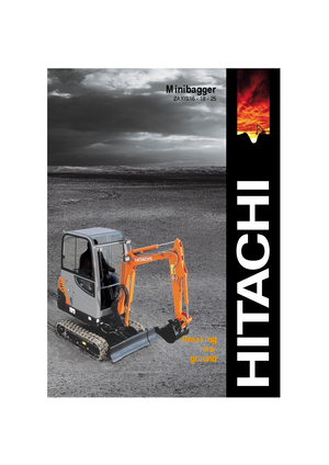 Міні-екскаватори Hitachi ZX 25
