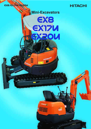 Міні-екскаватори Hitachi EX20U