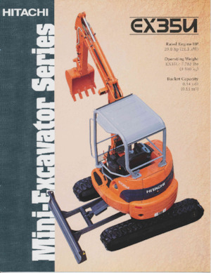 Міні-екскаватори Hitachi EX35U