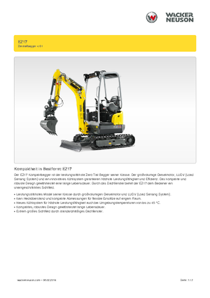 Міні-екскаватори Wacker Neuson EZ17