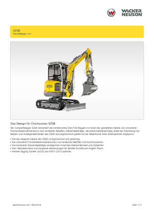 Міні-екскаватори Wacker Neuson EZ28