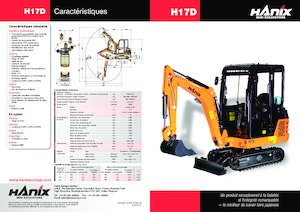 Міні-екскаватори Hanix H17D