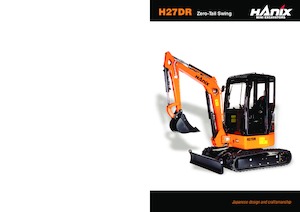 Міні-екскаватори Hanix H27DR