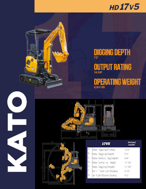 Міні-екскаватори Kato HD17V5