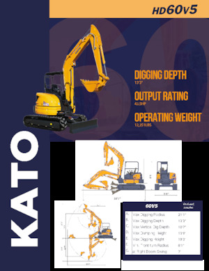 Міні-екскаватори Kato HD60V5