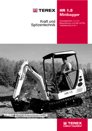 Міні-екскаватори Terex-Schaeff HR 1.5