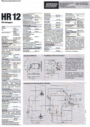 Міні-екскаватори Terex-Schaeff HR 12