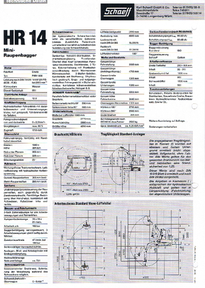 Міні-екскаватори Terex-Schaeff HR 14