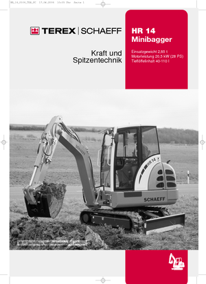 Міні-екскаватори Terex-Schaeff HR 14