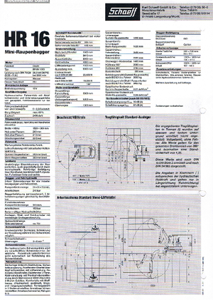 Міні-екскаватори Terex-Schaeff HR 16