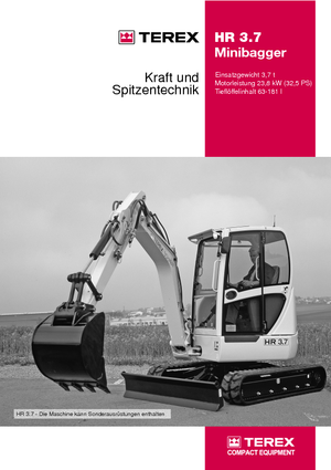 Міні-екскаватори Terex-Schaeff HR 3.7
