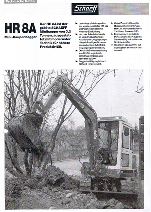 Міні-екскаватори Terex-Schaeff HR 8 A