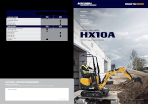 Міні-екскаватори Hyundai HX10A