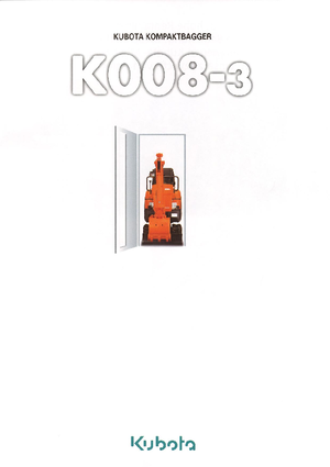 Міні-екскаватори Kubota K008-3G