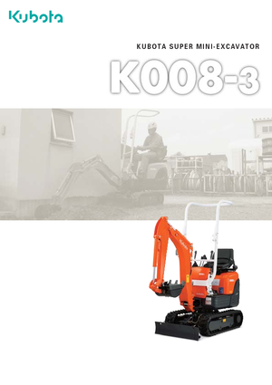 Міні-екскаватори Kubota K008-3G
