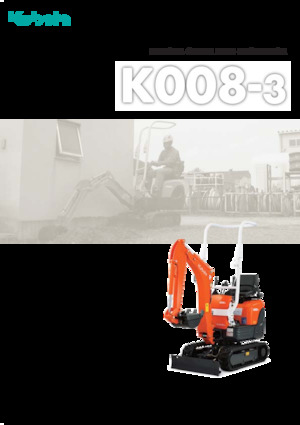 Міні-екскаватори Kubota K008-3