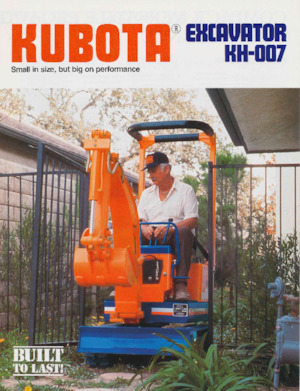 Міні-екскаватори Kubota KH007