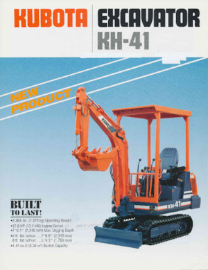 Міні-екскаватори Kubota KH41