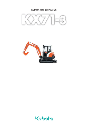 Міні-екскаватори Kubota KX71-3 GL