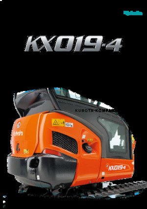 Міні-екскаватори Kubota KX019-4 HGL