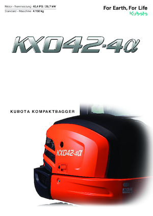 Міні-екскаватори Kubota KX042-4a
