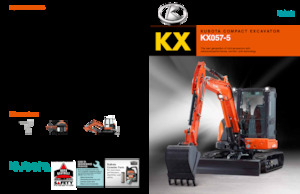 Міні-екскаватори Kubota KX057-5