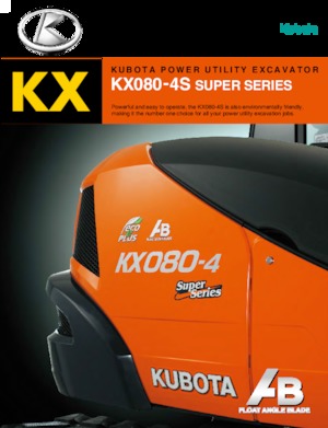 Гусеничні екскаватори Kubota KX080-4S