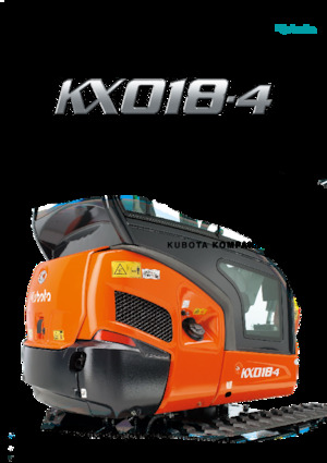 Міні-екскаватори Kubota KX18-4