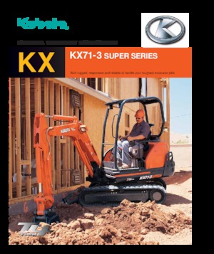 Міні-екскаватори Kubota KX71-3S