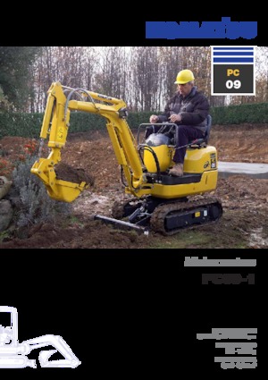Міні-екскаватори Komatsu PC09-1