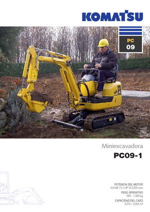 Міні-екскаватори Komatsu PC09-1 STD