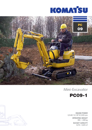 Міні-екскаватори Komatsu PC09-1 STD