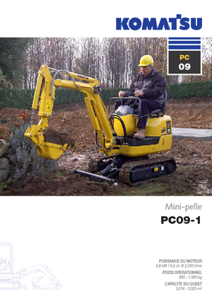 Міні-екскаватори Komatsu PC09-1 STD