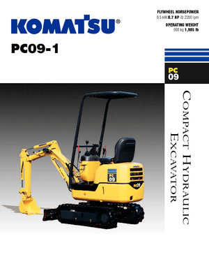 Міні-екскаватори Komatsu PC09-1 STD