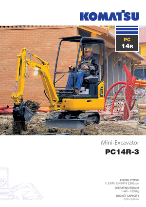Міні-екскаватори Komatsu PC14R-3HS 