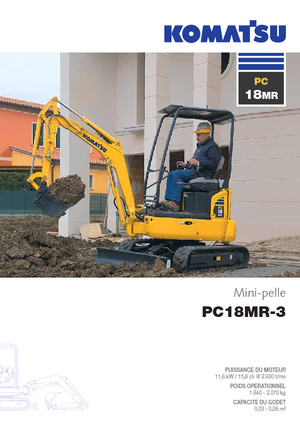 Міні-екскаватори Komatsu PC18MR-3