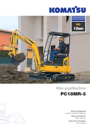 Міні-екскаватори Komatsu PC18MR-3
