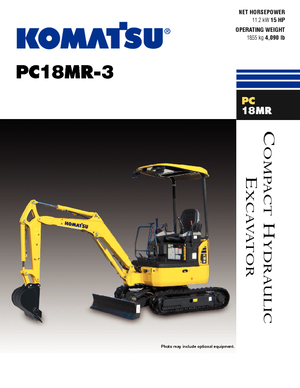 Міні-екскаватори Komatsu PC18MR-3
