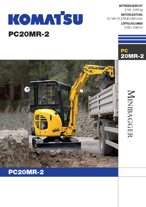 Міні-екскаватори Komatsu PC20MR-2