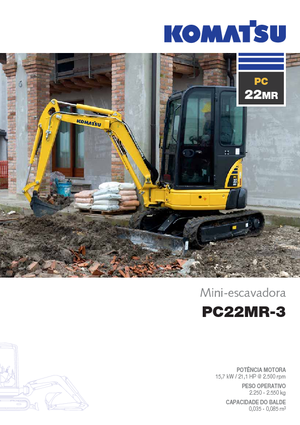 Міні-екскаватори Komatsu PC22MR-3