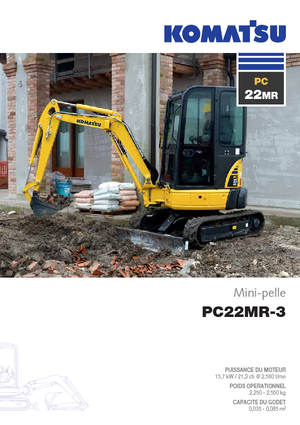 Міні-екскаватори Komatsu PC22MR-3
