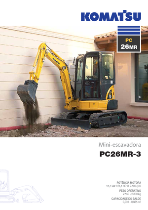 Міні-екскаватори Komatsu PC26MR-3